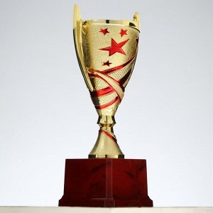 Кубок 183B, наградная фигура, золото, подставка пластик, 20,5 x 9,5 x 7,5 см.