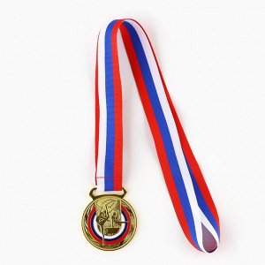Медаль тематическая 194 «Гимнастика», золото, d = 5 см