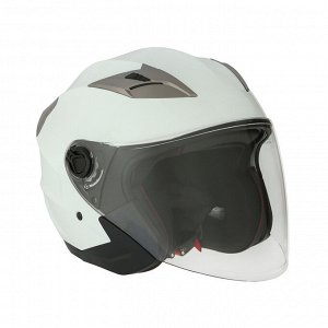 Шлем открытый с двумя визорами, модель - BLD-708E, белый глянцевый