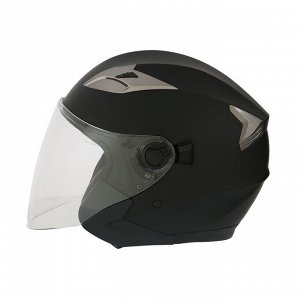 Шлем открытый с двумя визорами, модель - BLD-708E, черный матовый