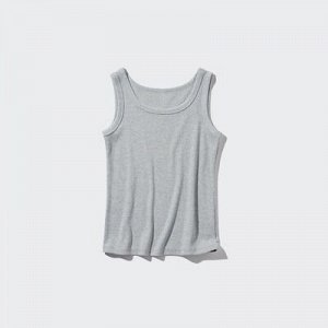 UNIQLO — мягкая майка в рубчик - 00 WHITE