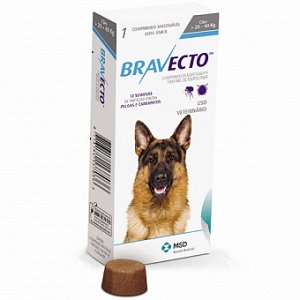 Бравекто 1000 мг Жевательная таблетка от блох и клещей для собак весом от 20 до 40 кг