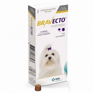 Бравекто 112,5 мг Жевательная таблетка от блох и клещей для собак весом от 2 до 4,5 кг