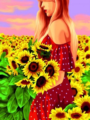 Алмазная мозаика KiKi  30*40 на подрамнике, полная выкладка. Солнечные дары