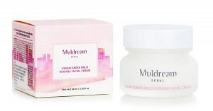 Muldream Успокаивающий крем для сухой и чувствительной кожи (Pink) Muldream All Green Mild Facial Cream
