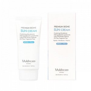 Muldream Гипоаллергенный солнцезащитный крем с лактобактериями Premium Biome Sun Cream