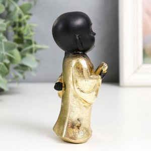 Сувенир полистоун "Маленький Будда в золотом" МИКС 5х4,2х10,8 см