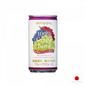 Tominaga Kobe kyoryuchi 185ml - Японский натуральный сок Кобе. Виноград 3 вида