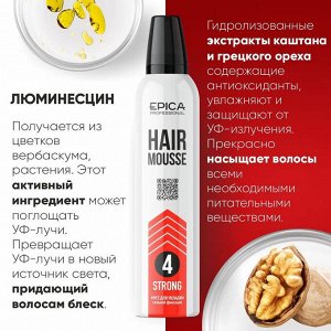 Мусс для укладки волос сильной фиксации Эпика 250 мл Epica