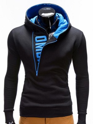 Толстовки OMBRE HOODIE DENIS - BLACK/BLUE, Ombre