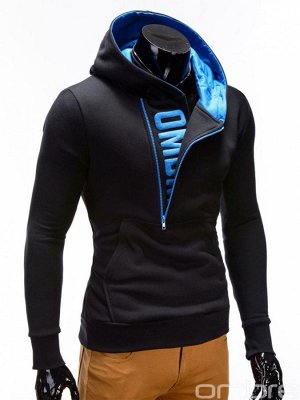 Толстовки OMBRE HOODIE DENIS - BLACK/BLUE, Ombre