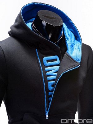 Толстовки OMBRE HOODIE DENIS - BLACK/BLUE, Ombre