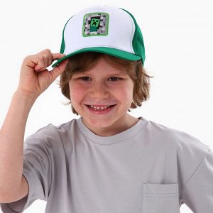 Кепка детская для мальчика «Игра», цвет зелёный, р-р 52-54, 5-7 лет