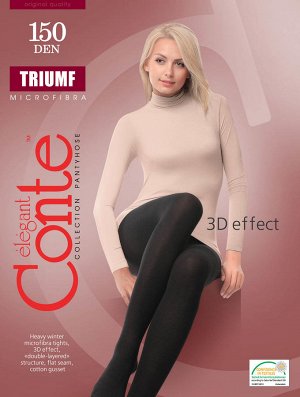 Triumf 150 колготки (Conte) микрофибра,двухслойная вязка — эффект «сэндвич»