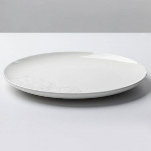 Блюдо керамическое для подачи «Артишоки», белая, 27 см, цвет белый