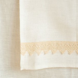 Дорожка на стол «Этель» Kitchen linen, 40x176 см, лён 100%, 240 г/м², белая
