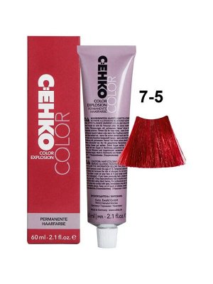 Краска для волос 7/5 Чили стойкая перманентная крем краска для седых волос 60 мл C:EHKO Color Explosion