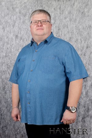 Рубашка мужская Hanster большого размера (58) хлопок 100%