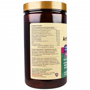 NaturVet, ArthriSoothe-GOLD, улучшенный уход, уровень 3, 120 жевательных таблеток, 21 унц. (600 г)