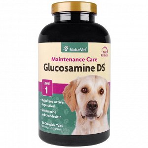 NaturVet, Глюкозамин DS, поддерживающая терапия, уровень 1, 15,8 унц. (450 г)