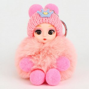 Мягкая игрушка «Зимняя куколка» на брелоке, 16 см, цвет МИКС