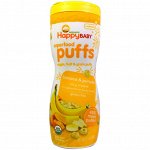 Happy Family Organics, Органический суперпродукт, колечки, овощи, фрукты и злаки, банан и тыква, 60 г