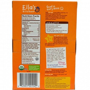 Ella&#x27 - s Kitchen, Хрустящие пальчики, манго + морковь, 5 батончиков, 4,4 унции (125 г)