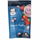 Gerber, Yogurt Melts, Strawberry, Crawler, 8+ Months, 1.0 oz (28 g)