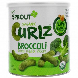 Sprout Organic, Curlz, брокколи, 1,48 унц. (42 г)
