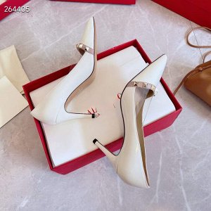 Туфли-лодочки женские из лакированной кожи, на высоком каблуке, с острым носком