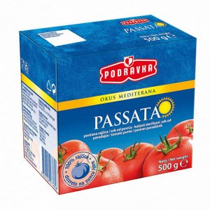 Протертая мякоть томатов PASSATA Podravka 500 гр