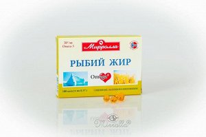 Рыбий жир Мирролла пищевой с пшениц., облепих. и шиповн. капс. 0,37 №100 РОССИЯ