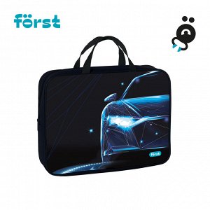 Папка текстильная с ручками 1 отделение, А4 Först ""Automotive"", 350*265*80мм, текстиль, на молнии