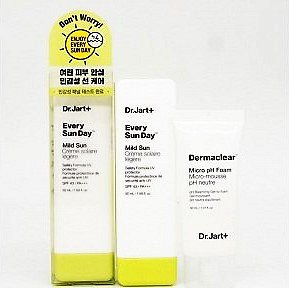 Dr.Jart+ Every Sun Day Sunblock SPF50+/PA+++ - Ухаживающий и корректирующий тон кожи санскрин для лица 50мл + очищающая пенка дл