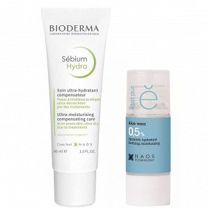 Биодерма Набор: Bioderma крем Sebium Hydra 40 мл + Etat Pur сыворотка с алоэ вера 15 мл (Bioderma, Sebium)