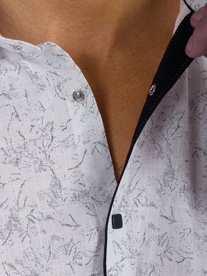 Рубашка Рубашка полуприталенного силуэта- это важная и неотъемлемая часть современного мужского гардероба. Лаконичный принт делает рубашку интересной и нескучной. Она легко вписывается как в повседнев