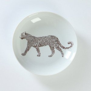 Тарелка фарфоровая «Сафари. Леопард», d=20,5 см