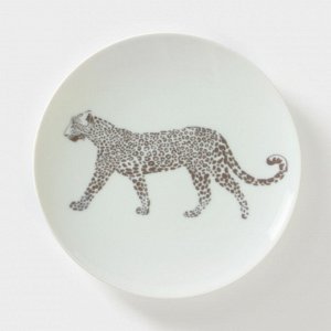 Тарелка фарфоровая «Сафари. Леопард», d=20 см