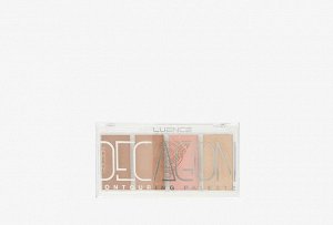 Influence Beauty Палетка контуринга Golden decagon тон 01, золотисто-бежевый