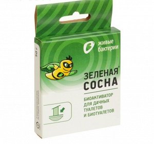 Биоактиватор для дачных туалетов и выгребных ям "Зеленая Сосна", уп., 2 дозы, 50 г