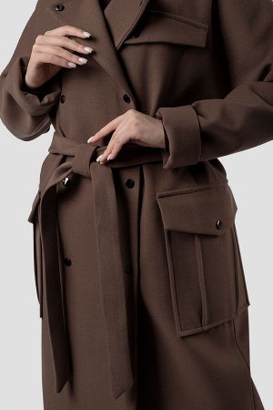 01-11939 Пальто женское демисезонное (пояс)