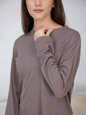 Трикотажный костюм лапша, цвет моко