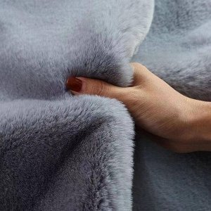 Серый светлый ковер с ворсом 160/200