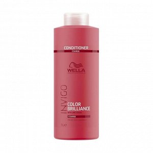 Бальзам-уход для защиты цвета окрашенных жестких волос invigo color brilliance, wella professionals, 1 л