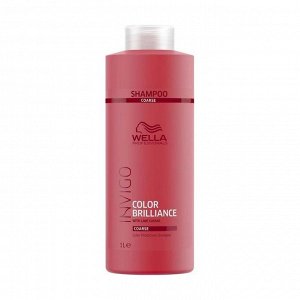 Шампунь для защиты цвета окрашенных жестких волос invigo color brilliance, wella professionals, 1 л