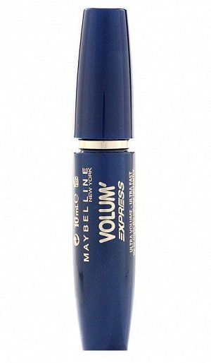 Тушь для ресниц черная "volum' express, тройной объем", maybelline new york, 10 мл