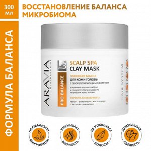 Глиняная маска для кожи головы с себорегулирующим эффектом Scalp Spa Clay Mask, 300 мл