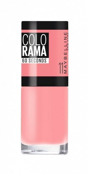 Лак для ногтей "colorama", оттенок 11, персиковый пунш, maybelline new york, 7 мл