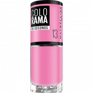 Лак для ногтей "colorama", оттенок 13, розовый сюрприз, maybelline new york, 7 мл