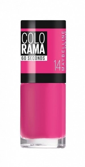 Лак для ногтей "colorama", оттенок 14, малиновые сны, maybelline new york, 7 мл